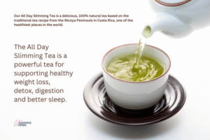 The All Day Slimming Tea is a powerful tea for supporting healthy weight loss, detox, digestion and better sleep.